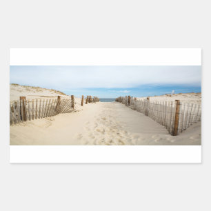 Sticker Rectangulaire Plage tranquille