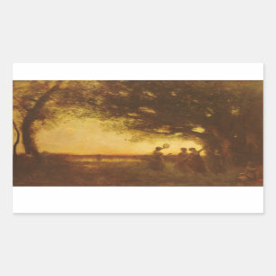 Sticker Rectangulaire Plaisirs de la soirée