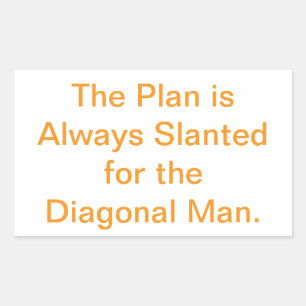 Sticker Rectangulaire Plan incliné Homme Diagonal Hankamer Artjunkhaus A