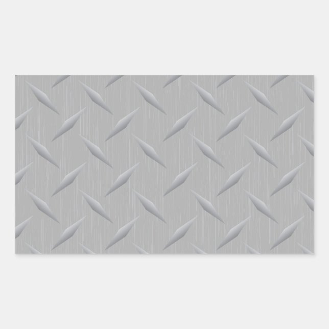 Sticker Rectangulaire Plaque de diamant (Devant)