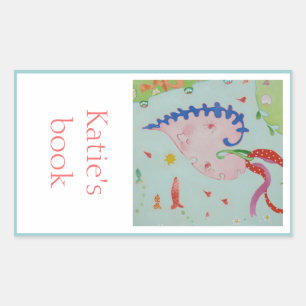 Sticker Rectangulaire Plaque de réservation Garden Heart