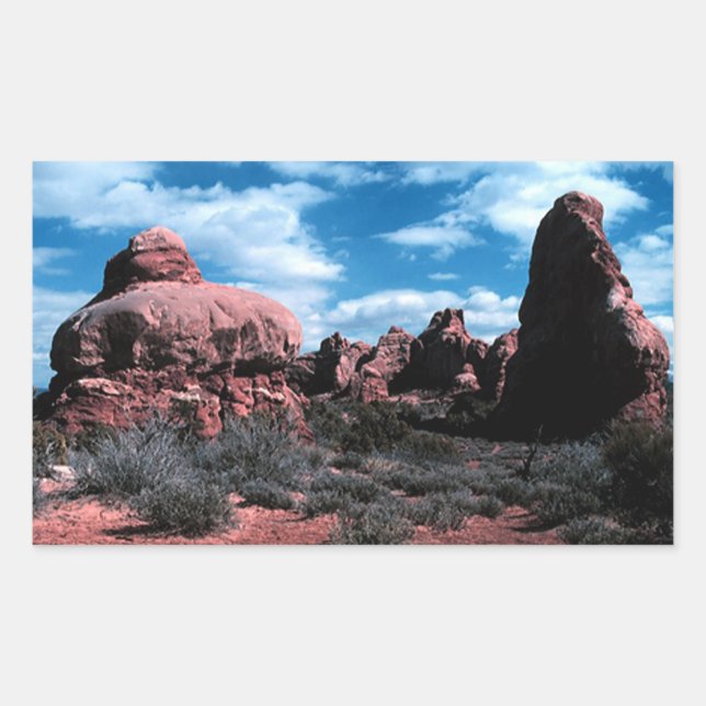 Sticker Rectangulaire Plateau du Colorado (Devant)