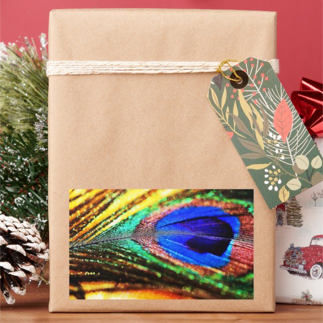 Sticker Rectangulaire Plume de Shirley Taylor (vacances)