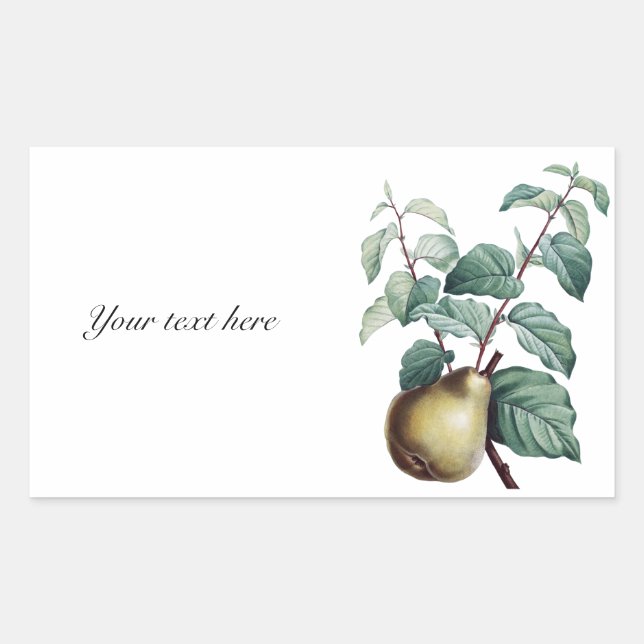 Sticker Rectangulaire Poche vintage (Devant)