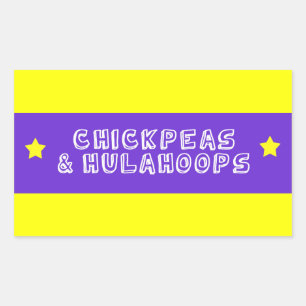 Sticker Rectangulaire Pois chiches et houblons