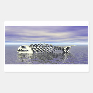 Sticker Rectangulaire Poissons