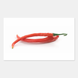 Sticker Rectangulaire poivrons de piment de hor