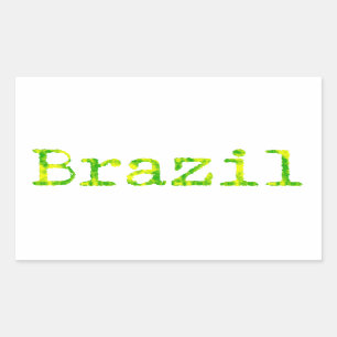 Sticker Rectangulaire Police verte et jaune du Brésil