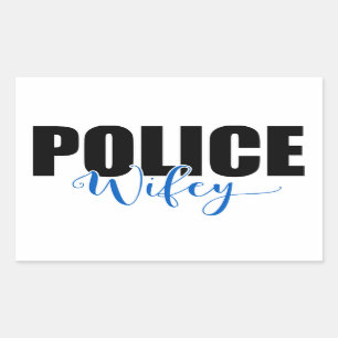 Sticker Rectangulaire Police Wifey