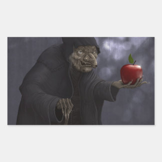Sticker Rectangulaire Pomme empoisonnée