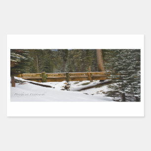 Sticker Rectangulaire Pont à l'autocollant rectangle Wuksachi