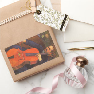 Sticker Rectangulaire Portrait de Schneklud par Paul Gauguin