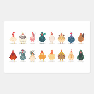 Sticker Rectangulaire Poulet mou