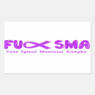 Sticker Rectangulaire Pourpre de ruban de conscience de Fu SMA