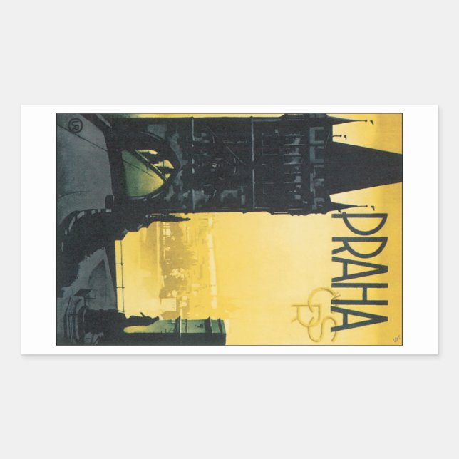 Sticker Rectangulaire Praha (Devant)