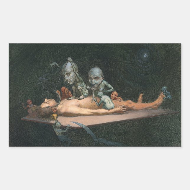 Sticker Rectangulaire Près De L'Expérience De La Mort Voir Le Mal Esprit (Devant)