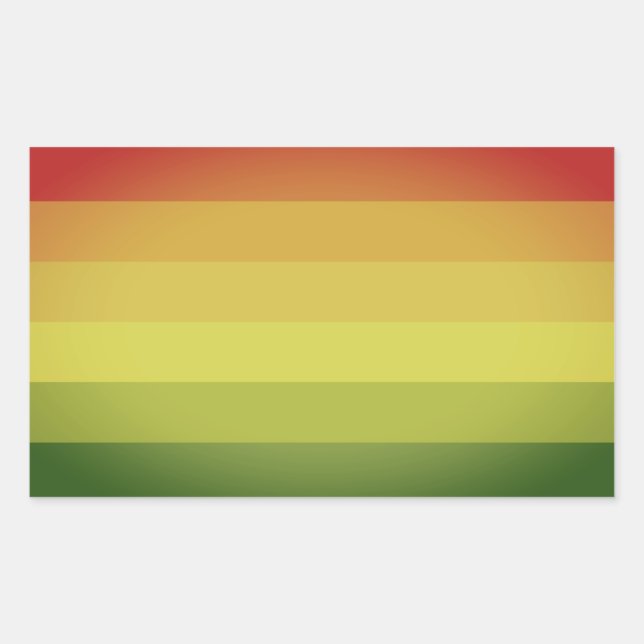 Sticker Rectangulaire Pride Hermaphrodite (Devant)