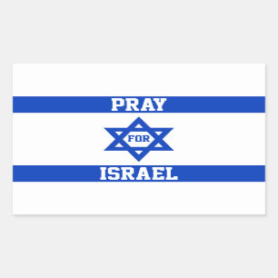 Sticker Rectangulaire Priez pour Israël