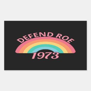Sticker Rectangulaire Pro Abortion - Défendre Roe contre Wade II