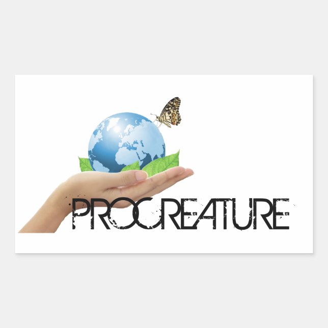 Sticker Rectangulaire ProCreature Autocollants, rectangulaires (Devant)