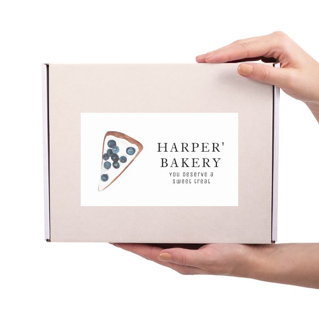 Sticker Rectangulaire Produits de boulangerie moderne commerce professio (Créateur téléchargé)