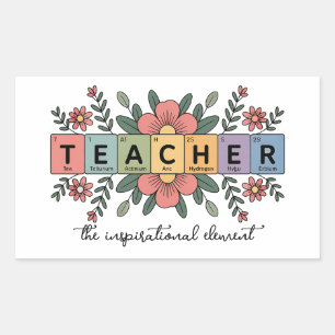Sticker Rectangulaire Prof de chimie drôle Amoureux des sciences