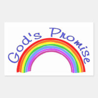 Promesse de Dieu avec arc-en-ciel chrétien
