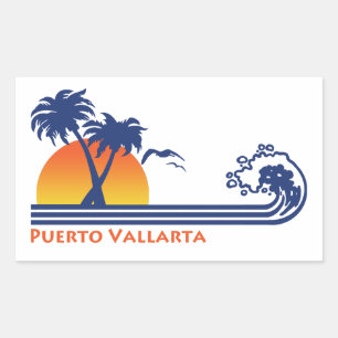 Sticker Rectangulaire Puerto Vallarta Mexique