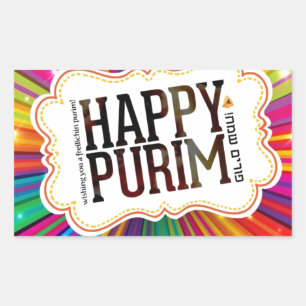 Sticker Rectangulaire purin heureux