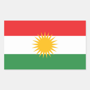 Sticker Rectangulaire QUATRE Kurdistan
