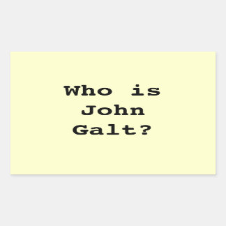 Sticker Rectangulaire Qui est John Galt ?