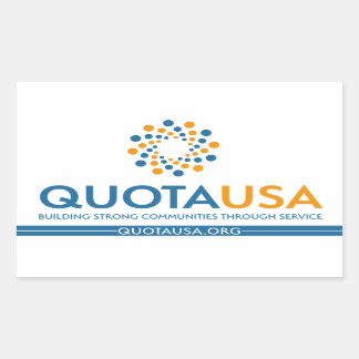 Sticker Rectangulaire Quota USA -RectSticker