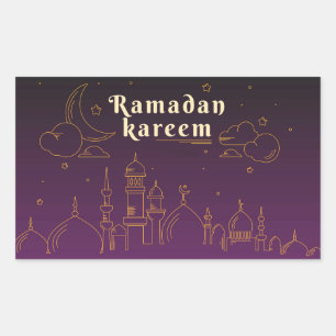 Sticker Rectangulaire Ramadan Kareem