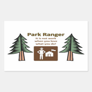 Sticker Rectangulaire Ranger Park