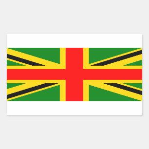 Sticker Rectangulaire Rasta R-U