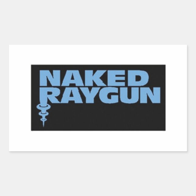Sticker Rectangulaire Raygun nu (Devant)