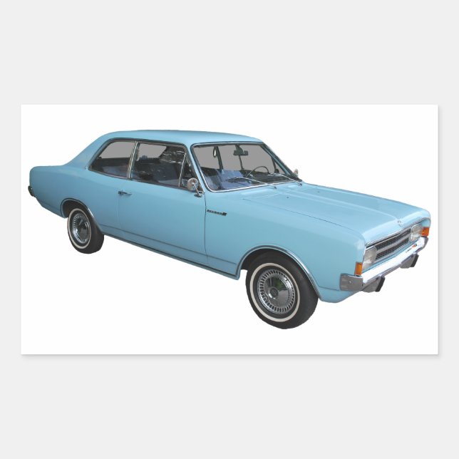 Sticker Rectangulaire Record d'Oldtimer Opel (Devant)
