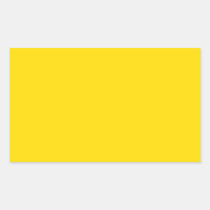 Sticker Rectangulaire Rectangle couleur jaune