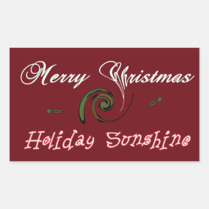 Sticker Rectangulaire Red Joyeux Noël Sunshine Wives.png