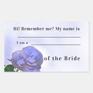 Sticker Rectangulaire Relation avec l'Autocollant Mariage de mariée