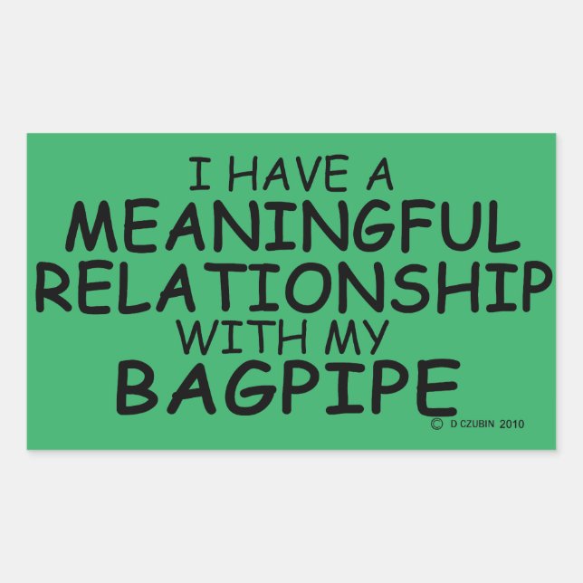 Sticker Rectangulaire Relation significative Baguette rectangulaire (Devant)