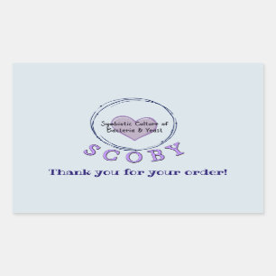 Sticker Rectangulaire Remerciement d'affaires