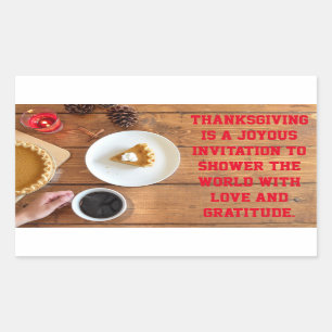 Sticker Rectangulaire Remerciements : Citation de gratitude et d'appréc