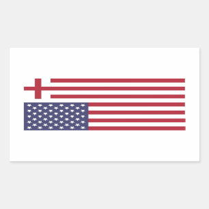 Sticker Rectangulaire Rendre à l'Amérique son drapeau