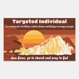 Sticker Rectangulaire Réponse de texte personnalisée individuelle ciblée