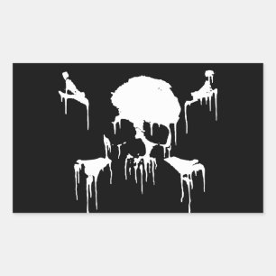 Sticker Rectangulaire Restez congelé