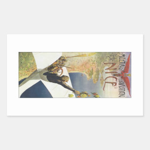 Sticker Rectangulaire Réunion d'Aviation Nice