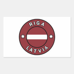 Sticker Rectangulaire Riga Lettonie
