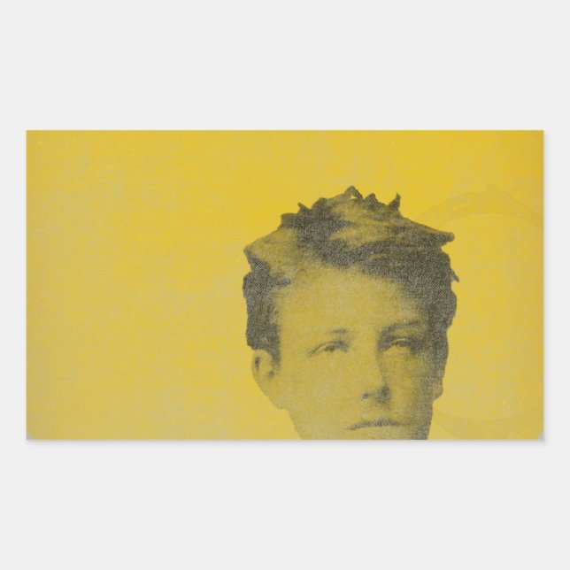 Sticker Rectangulaire Rimbaud (Devant)