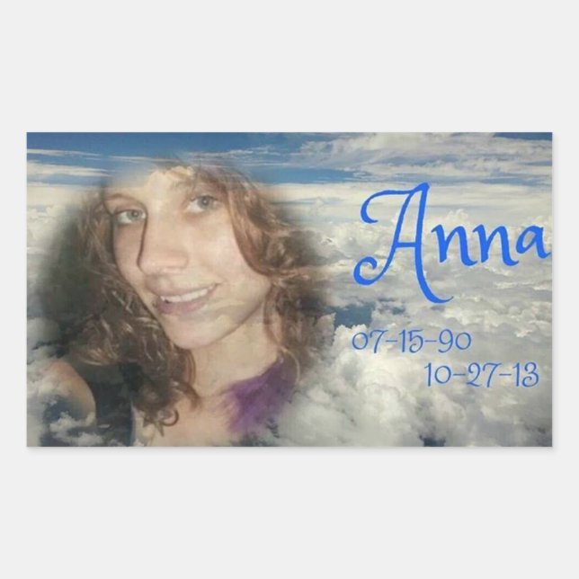 Sticker Rectangulaire rip ANNA (Devant)